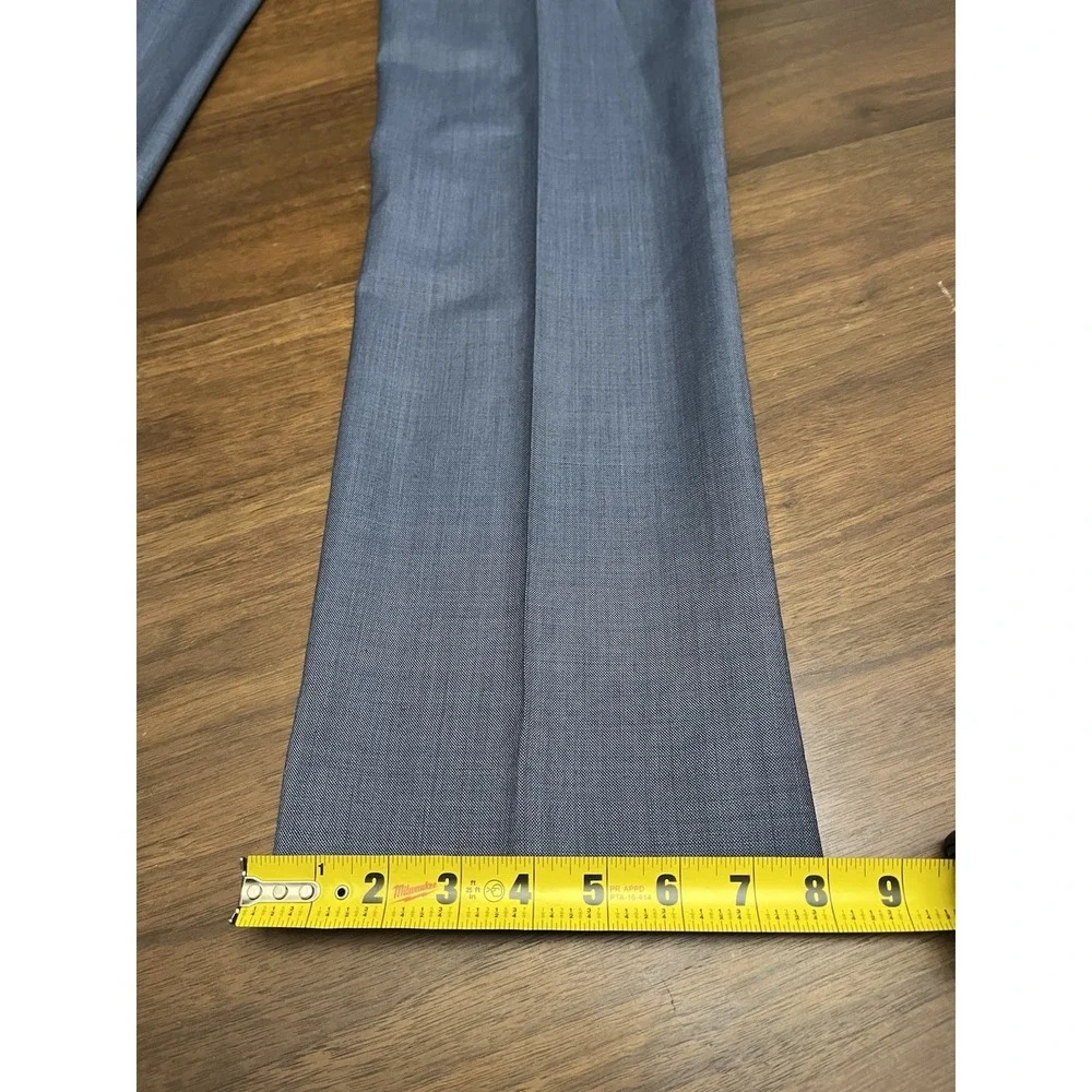 Banana Republic Marzotto Men's 33x34 Slim Fit Wool Dress Pants Gray Flat Front